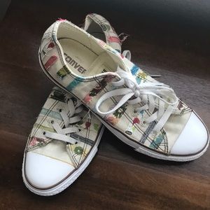 Fabric striped Converse